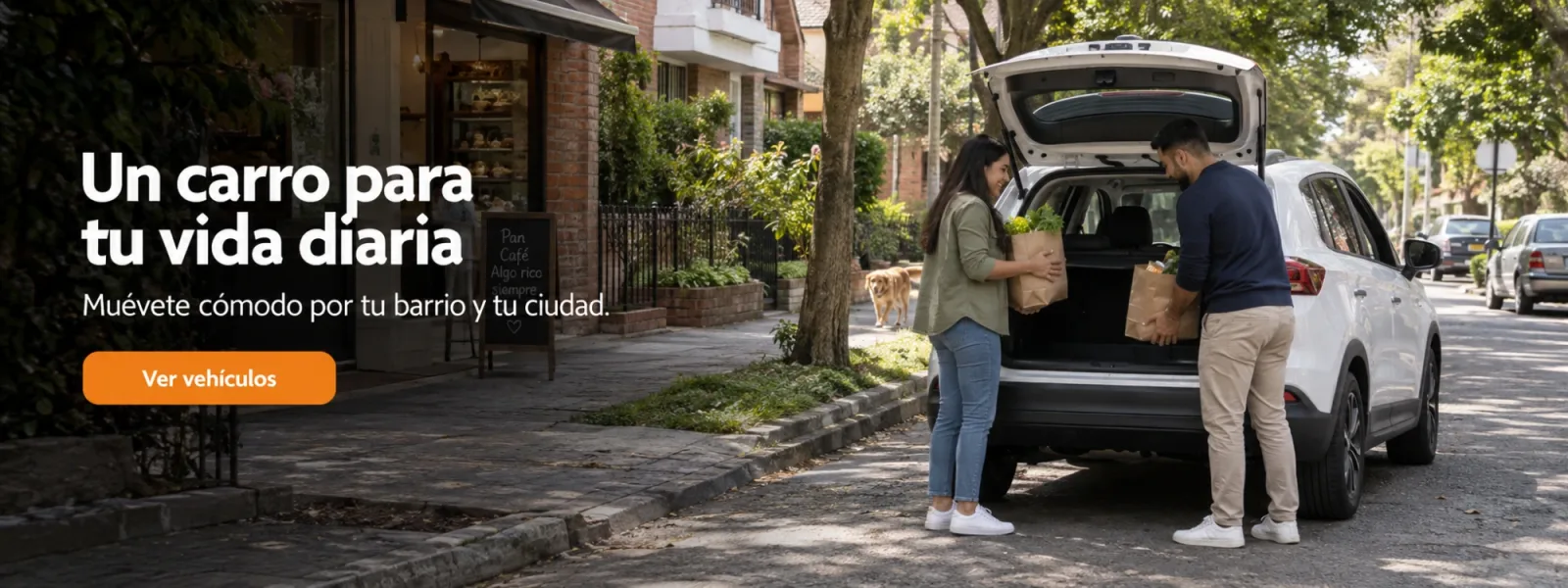 Un carro para tu vida diaria. Muévete cómodo por tu barrio y tu ciudad. Ver vehículos